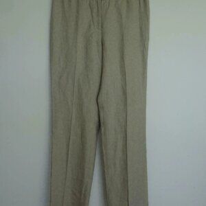 New LAFAYETTE 148 Beige Linen Barrow Pants Trouser 12